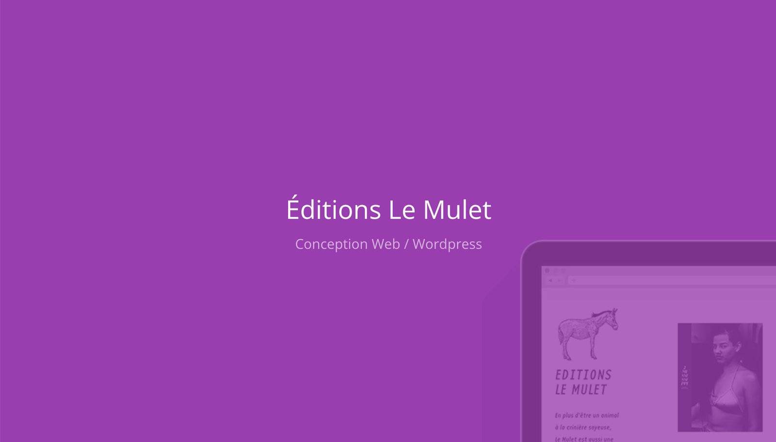 Création de site internet WordPress et identité visuelle - Éditions Le Muet - Photographie et design web Lille