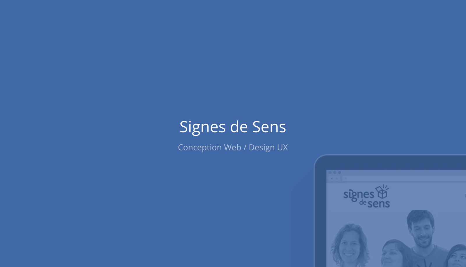 Stratégie de communication digitale et design UX - Association Signes de Sens - Accompagnement création numérique